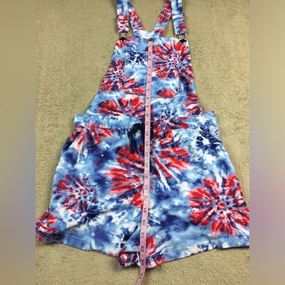 Juniors red white and blue no boundaries shortalls size small - Picture 6 of 9